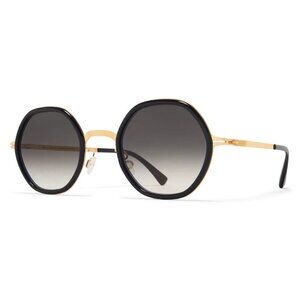 New MYKITA Lite Black Round Alya A16 946 Sunglasses Women